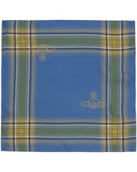 Vivienne Westwood - Blue Madras Check Pocket Square - Lyst