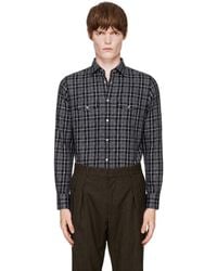 Tom Ford - Grand Twill Check Western Shirt - Lyst