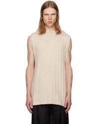 Rick Owens - Off- Tower Hooded Tank Hoodie - Lyst