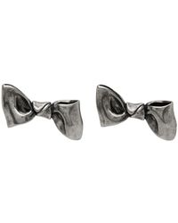 Acne Studios - Silver Karen Kilimnik Edition Bow Earrings - Lyst