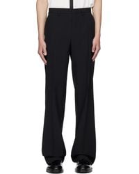 メンズ Dries Van Noten ブロードクロス トラウザーズ ブラック | Lyst