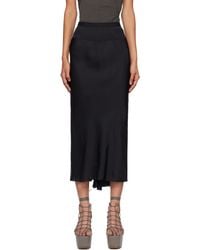 Rick Owens - ブラック Concordians Aライン バイアス ミディアムスカート - Lyst