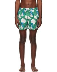 BOSS - Logo-Detail Floral Print Swim Shorts - Lyst