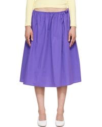 Brooke Callahan - Tie Midi Skirt - Lyst