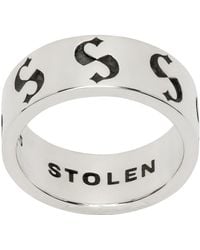 Stolen Girlfriends Club - Narrow S-logo Imprint Ring - Lyst
