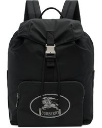 Burberry - ブラック Orkney フラップ バックパック - Lyst