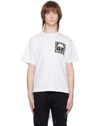 Versace - T-shirt blanc à logos circulaires - Lyst