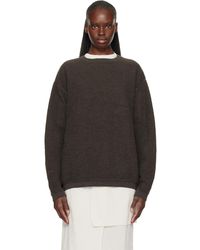 Lauren Manoogian - Fine Terry Crewneck Sweater - Lyst