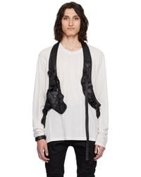 Julius - Bellows Pocket Leather Vest - Lyst
