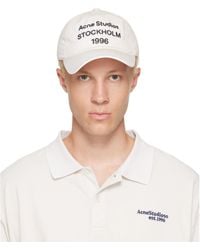 Acne Studios - Off- '1996' Logo Baseball Cap - Lyst