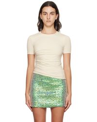 Helmut Lang - Off-white Twisted T-shirt - Lyst