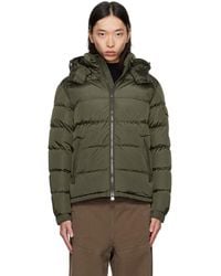 Moncler - Khaki Maya Matte Short Down Jacket - Lyst