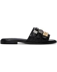 Ganni - Sue Triple Flat Sandals - Lyst