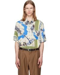 Paul Smith - 'London Scarf' Print Viscose Shirt - Lyst