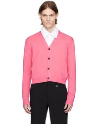 WOOYOUNGMI - Pink Cropped Cardigan - Lyst