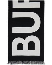 Burberry - ウール ロゴ マフラー - Lyst