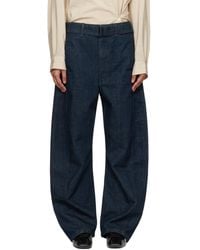 Lemaire - Twisted Belted Jeans - Lyst