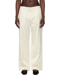 TOTEME - Off- Twisted Seam Trousers - Lyst