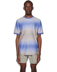 Paul Smith - Blue Untitled Stripe T-shirt - Lyst