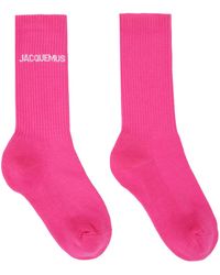 Jacquemus - Pink Les Classiques 'les Chaussettes ' Socks - Lyst