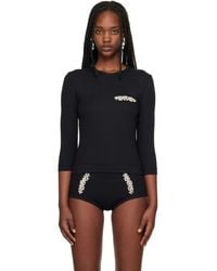 Simone Rocha - Embellished Underpinning T-Shirt - Lyst