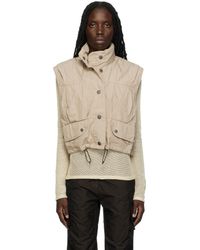 Our Legacy - Beige Exhale Puffer Vest - Lyst