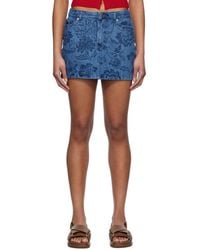 A.P.C. - Mini-Jupe Denim Miniskirt - Lyst