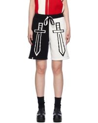 Charles Jeffrey - &ホワイト Heraldry ショートパンツ - Lyst