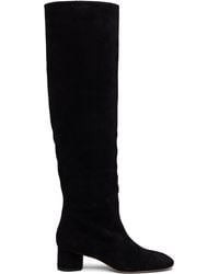 Aeyde - Willa Suede Over-Knee Boots - Lyst