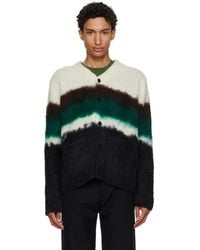 Sacai - Off- Chusen-Dyed Knit Cardigan - Lyst