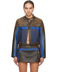 ANDERSSON BELL - Racing Leather Jacket - Lyst