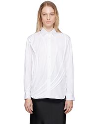 Comme des Garçons - Comme Des Garçons Shirt White Raw Edge Shirt - Lyst
