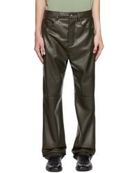 Nanushka - Gray Aric Vegan Leather Pants - Lyst