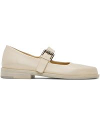 Marsèll - Beige Mary Jane Loafers - Lyst