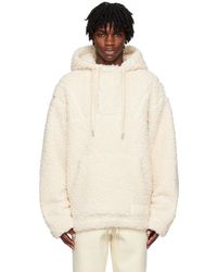 Ami Paris - Off-white Hooded Jacket - Lyst