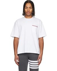 Thom Browne - Milano Cotton Oversized Pocket T-Shirt - Lyst