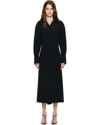 Victoria Beckham - Long Sleeve Polo Midi Dress - Lyst
