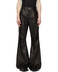 Rick Owens - Tower Bolan Bootcut Leather Pants - Lyst