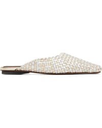 Stella McCartney - Metallic Woven Slip-On Loafers - Lyst
