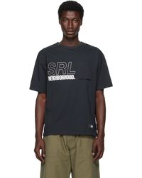 Neighborhood - T-Shirt À Manches Courtes 'Srl' Sheltech Noir À Col Ras Du Cou - Lyst