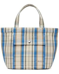A.P.C. - Off- & Jade Tote - Lyst
