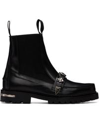 Toga Virilis - Hard Leather Chelsea Boots - Lyst