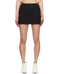 Ganni - Organic-cotton Mini Skirt - Lyst