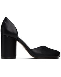 MM6 by Maison Martin Margiela - Shiny Vegetable Tanned Leather Court Heels - Lyst