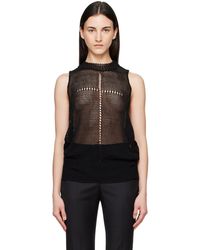 MATIERES FECALES - Rivage Knit Tank Top - Lyst