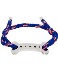 Marni - Bracelet bleu en corde - Lyst