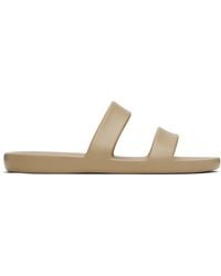 The Row - Taupe Foam Sandals - Lyst