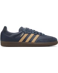 adidas Originals Purple Velvet Samba Og Sneakers in Blue for Men | Lyst UK