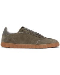 Ami Paris - Taupe Leather Low Top Step Sneakers - Lyst