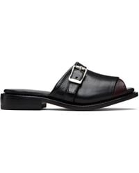 Our Legacy - Burgundy Ginza Sandals - Lyst